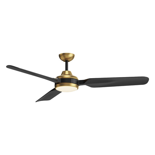 Fremont LED Fan in Brushed Gold Finish | Kuzco Lighting