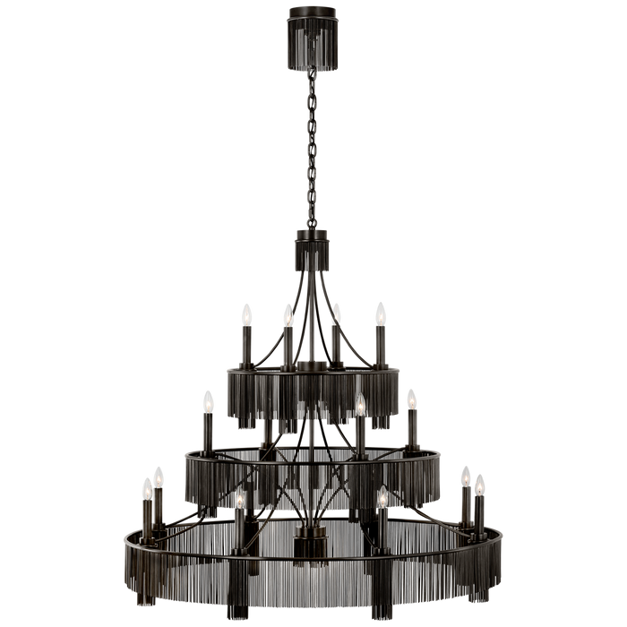 Sutton 50" Three Tier Chandelier by Visual Comfort Signature