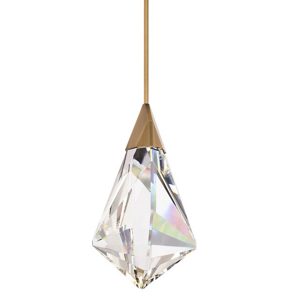 Fazzoletto LED Pendant brass finish