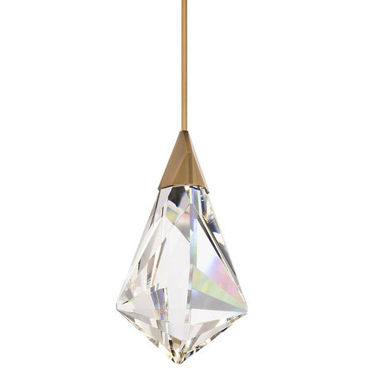 Fazzoletto LED Pendant brass finish