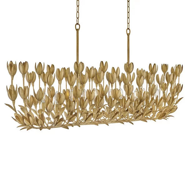 Flora Linear Suspension - Burnished Gold