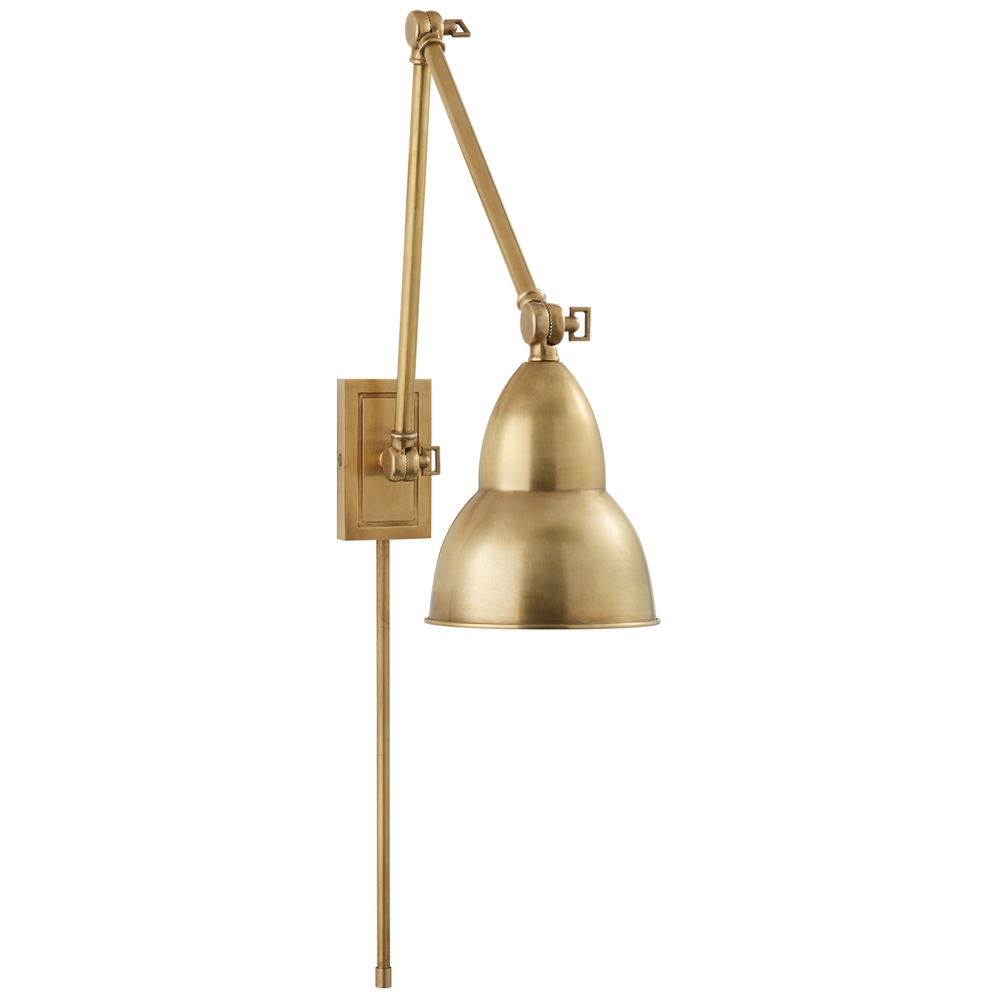 French Library Double Arm Wall Lamp