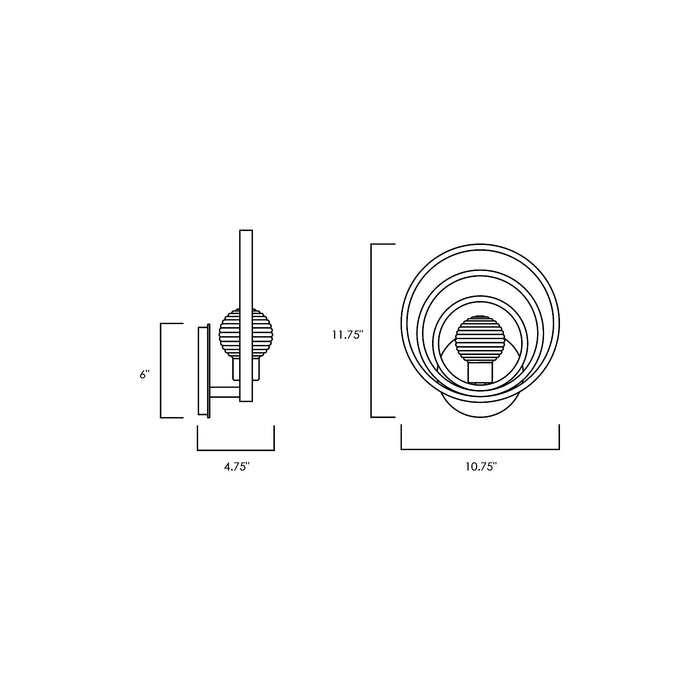 Frequency LED Wall Sconce diagram