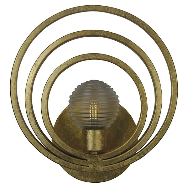 Frequency LED Wall Sconce gold leaf
