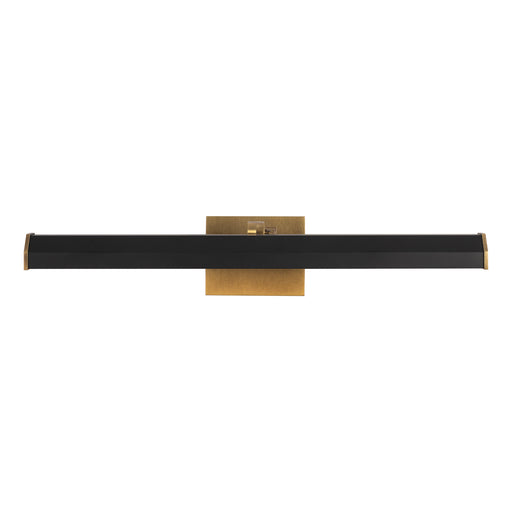 Gemma 21-in Vintage Brass and Matte Black Dimmable LED Wall/Picture Light