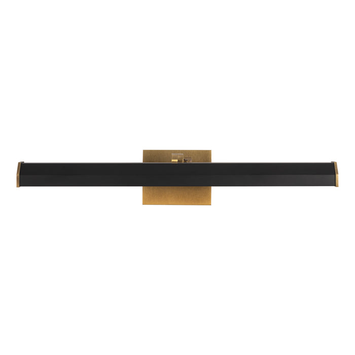 Gemma 21-in Vintage Brass and Matte Black Dimmable LED Wall/Picture Light