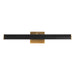 Gemma 21-in Vintage Brass and Matte Black Dimmable LED Wall/Picture Light