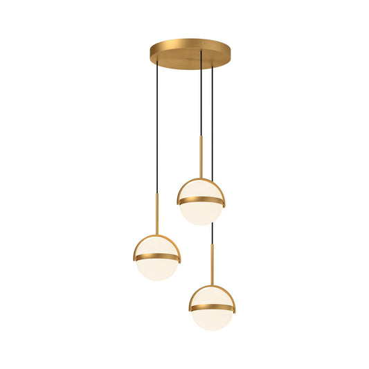 Globo 16-in Brushed Gold LED Multi Pendant by Alora Lighting | MP301003BG-UNV | Alora Lighting