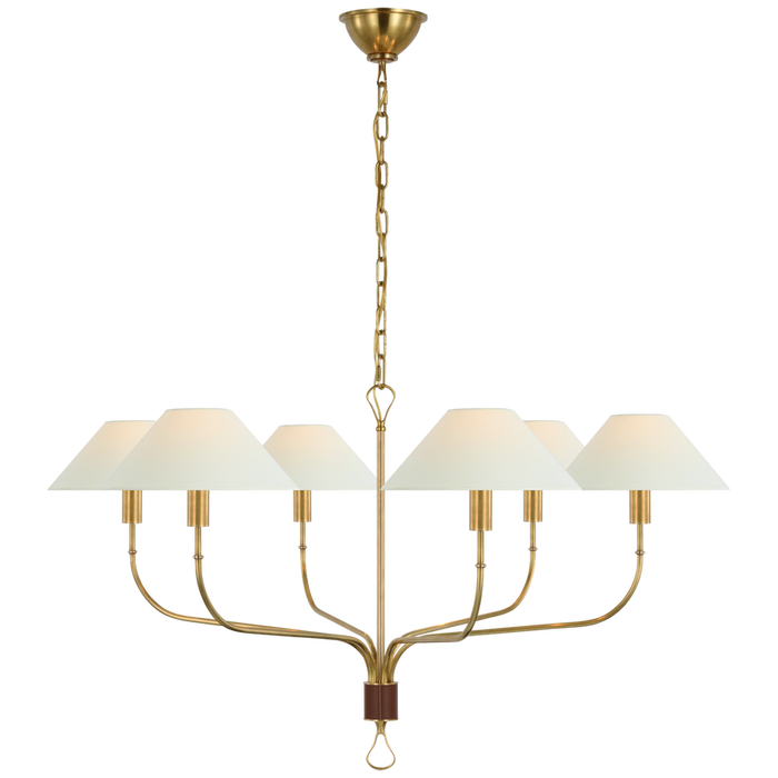 Griffin Extra Large Tail Chandelier brass