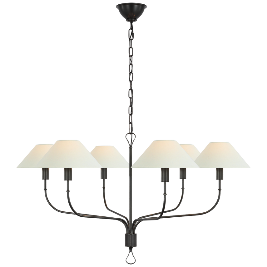 Griffin Extra Large Tail Chandelier bronze