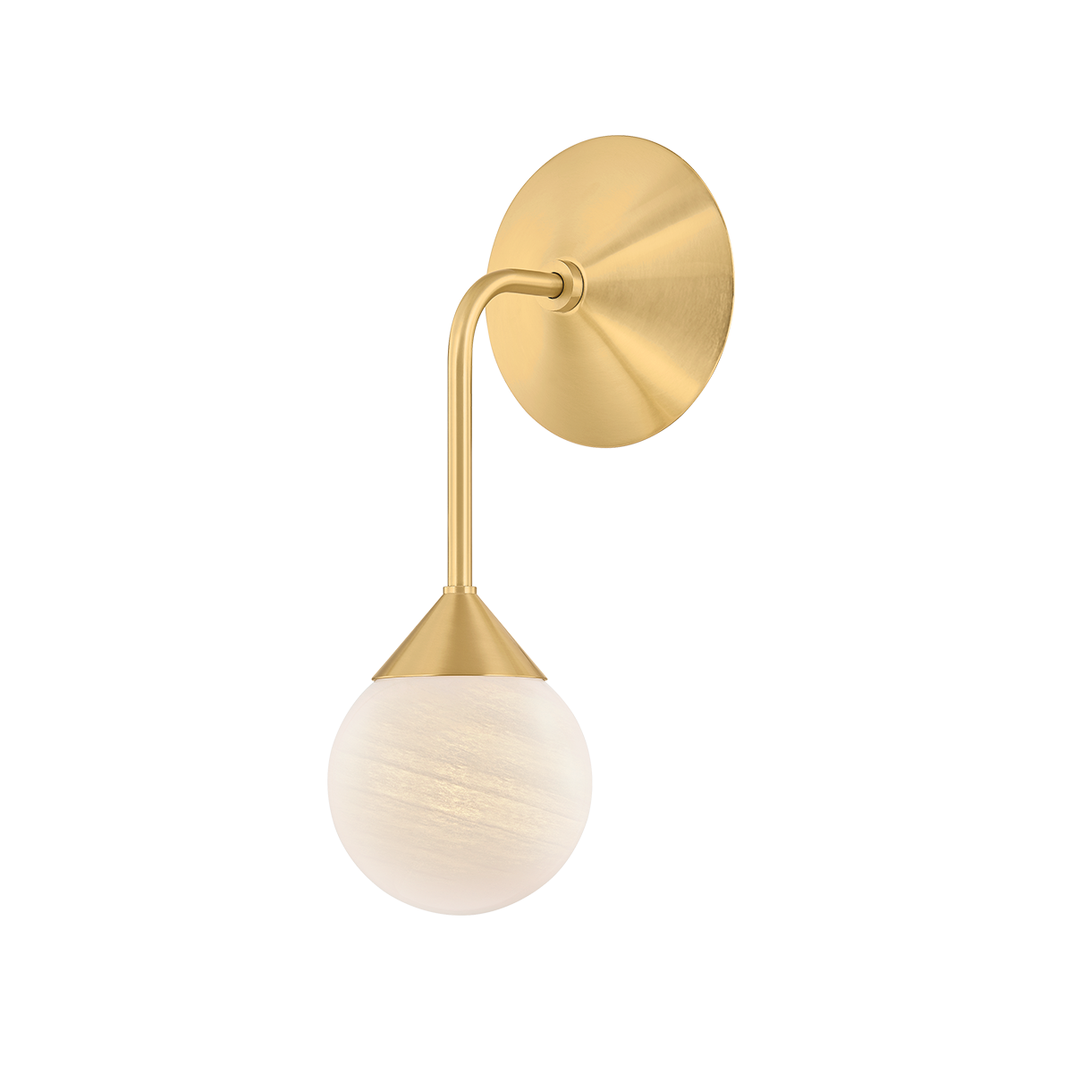 Natasha Wall Sconce by Mitzi in Aged Brass Finish 