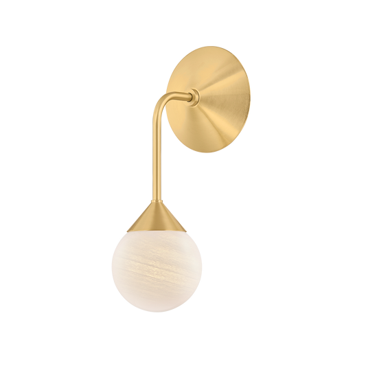 Natasha Wall Sconce by Mitzi in Aged Brass Finish 