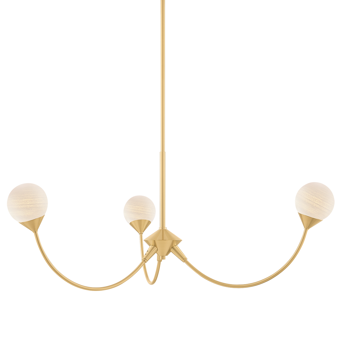 Natasha Chandelier by Mitzi in Aged Brass Finish 