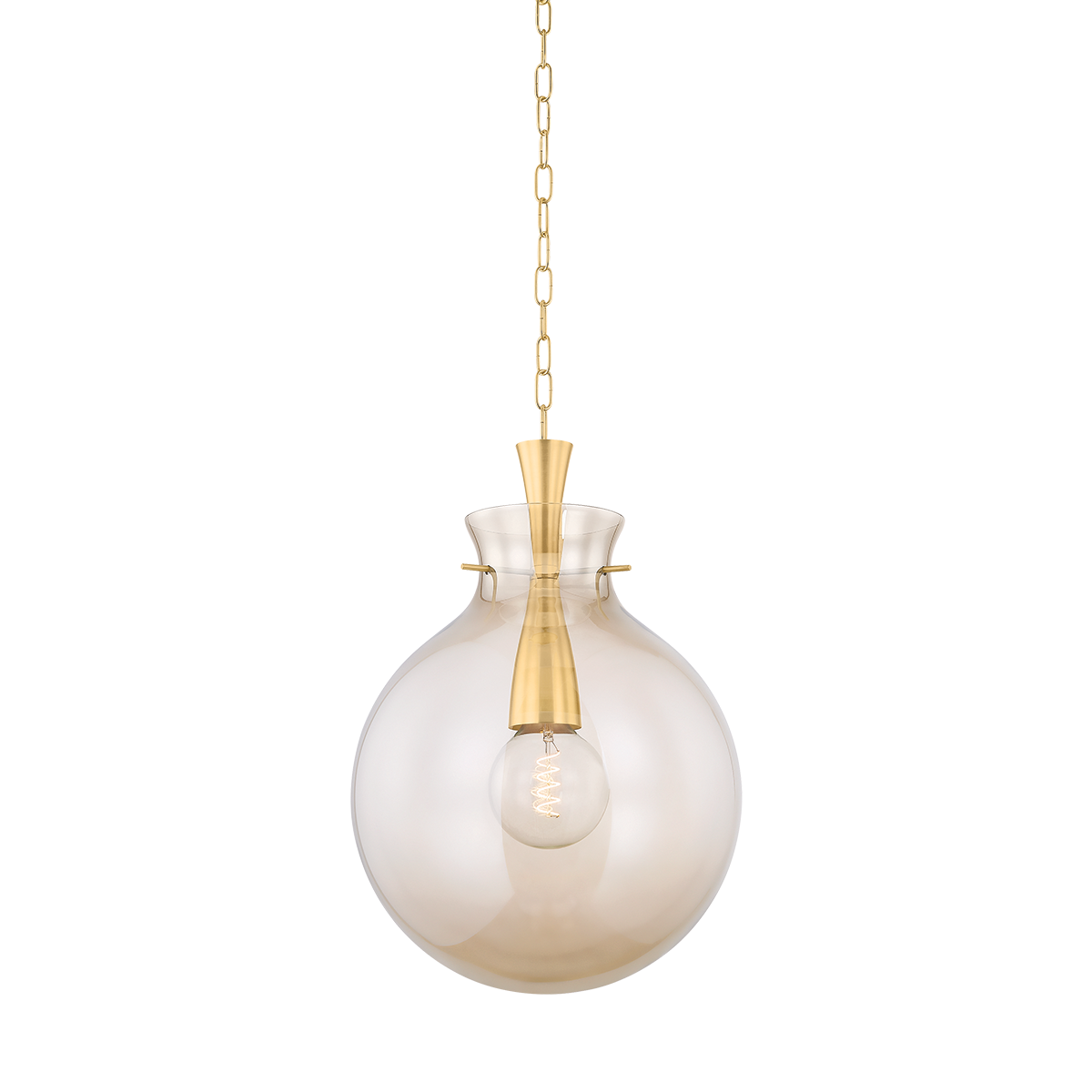 Benita Pendant by Mitzi in Aged Brass Finish 