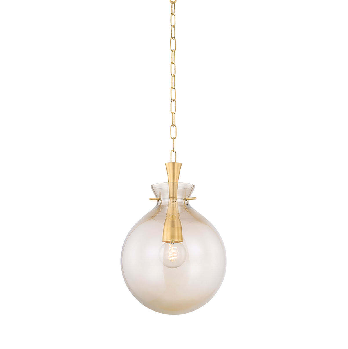 Benita Pendant by Mitzi in Aged Brass Finish 