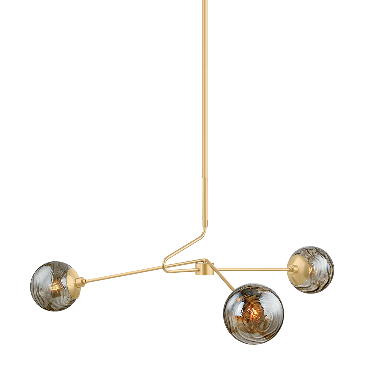 Nyla Chandelier by Mitzi in Aged Brass Finish 