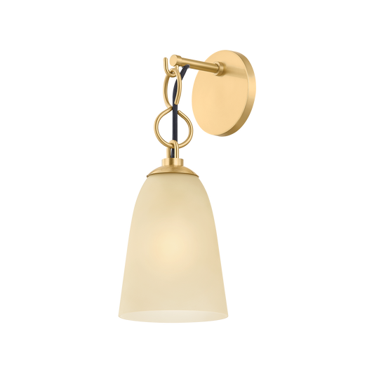Christine Wall Sconce by Mitzi in Aged Brass Finish 