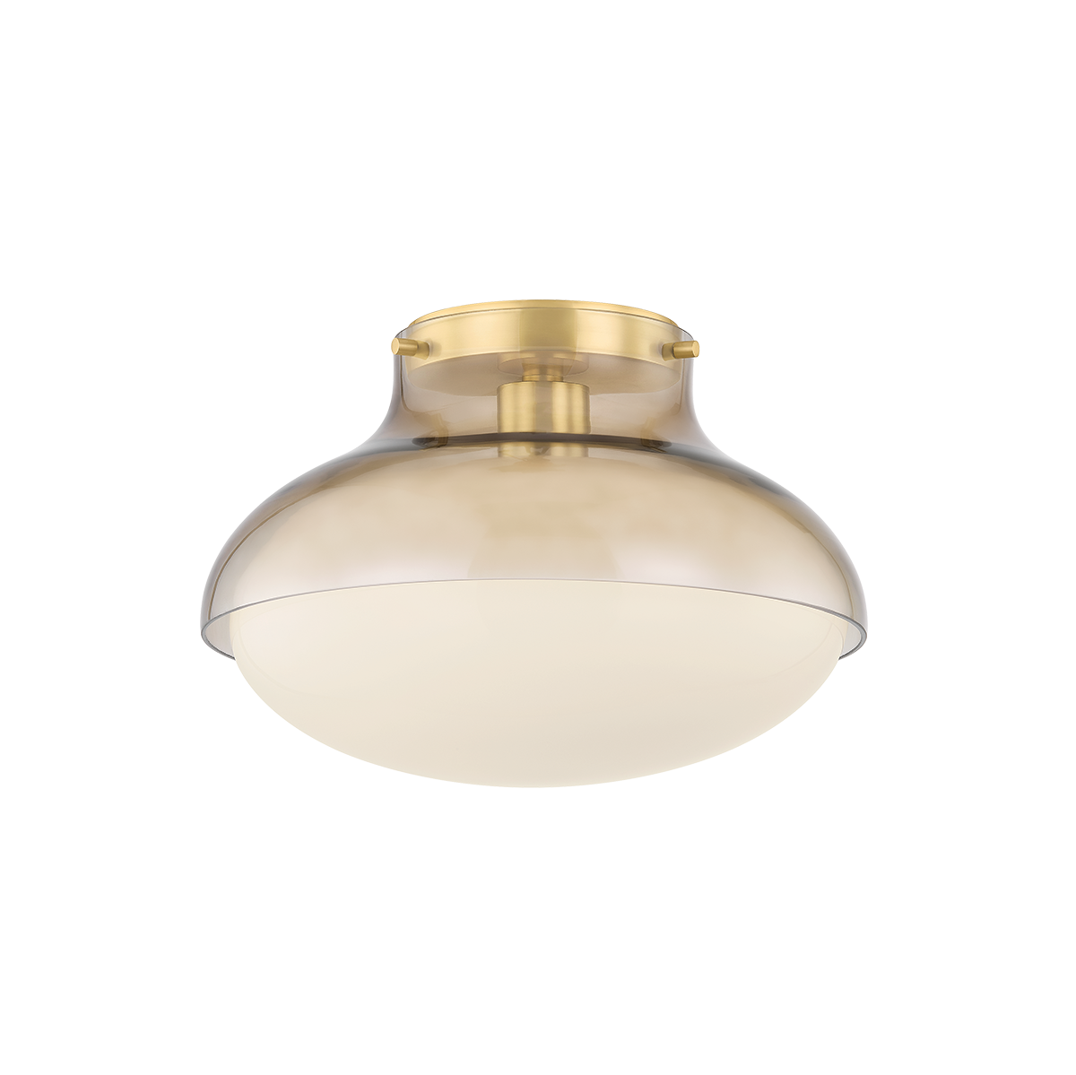 Gianna Flush Mount by Mitzi in Aged Brass Finish 