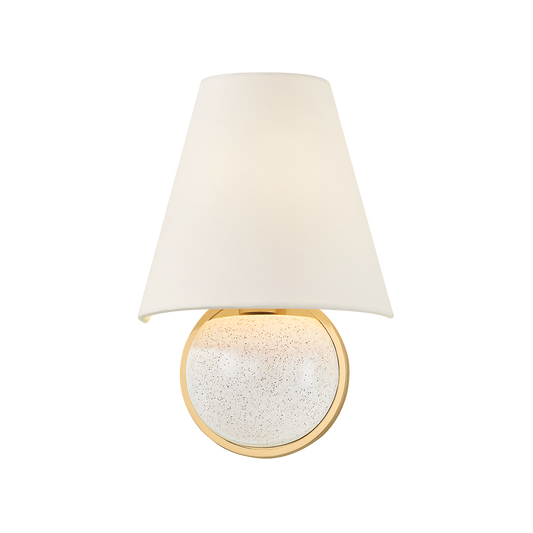 Marlena Wall Sconce by Mitzi in Aged Brass Finish 