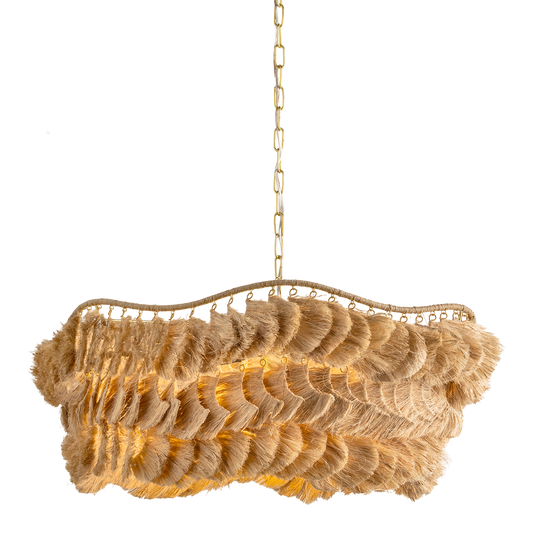 Daria Chandelier by Mitzi in Aged Brass Finish 