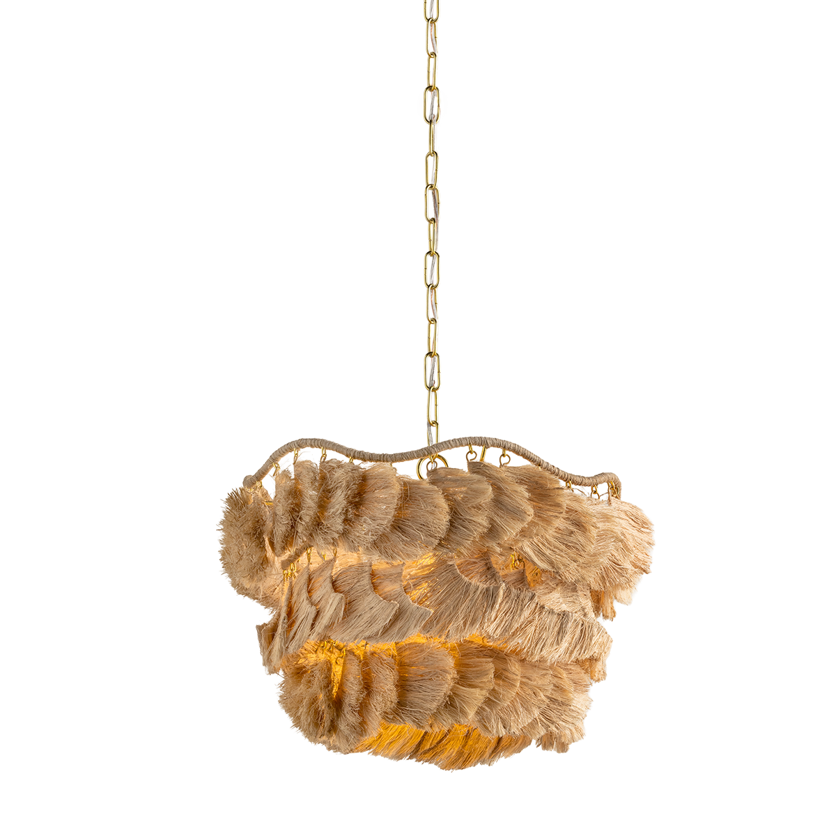 Daria Chandelier by Mitzi in Aged Brass Finish 