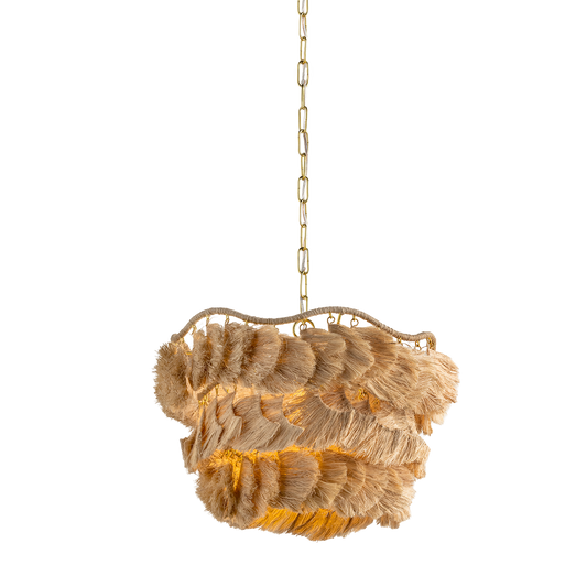 Daria Chandelier by Mitzi in Aged Brass Finish 