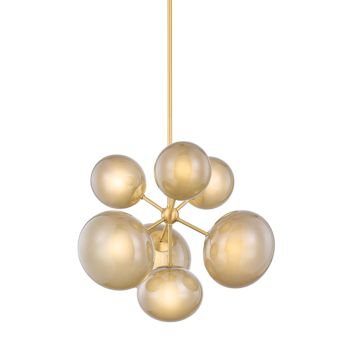 Zaley Chandelier by Mitzi in Aged Brass Finish 