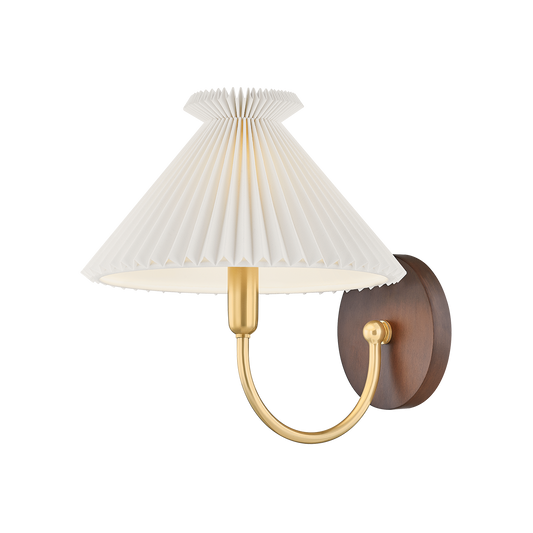 Acacia Wall Sconce by Mitzi in Aged Brass Finish 