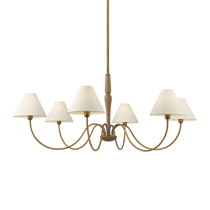 Bennie Chandelier by Mitzi - Patina Brass Finish