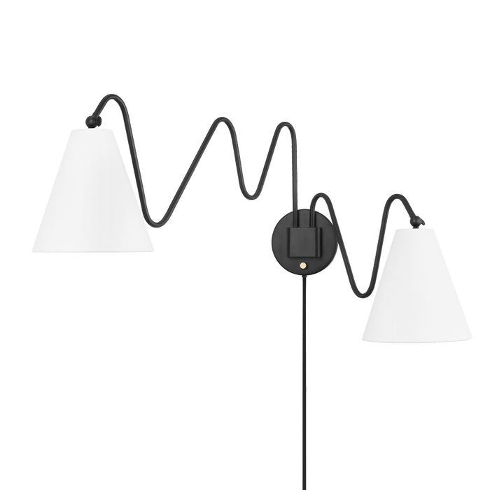 Onda Plug-In Wall Sconce by Mitzi