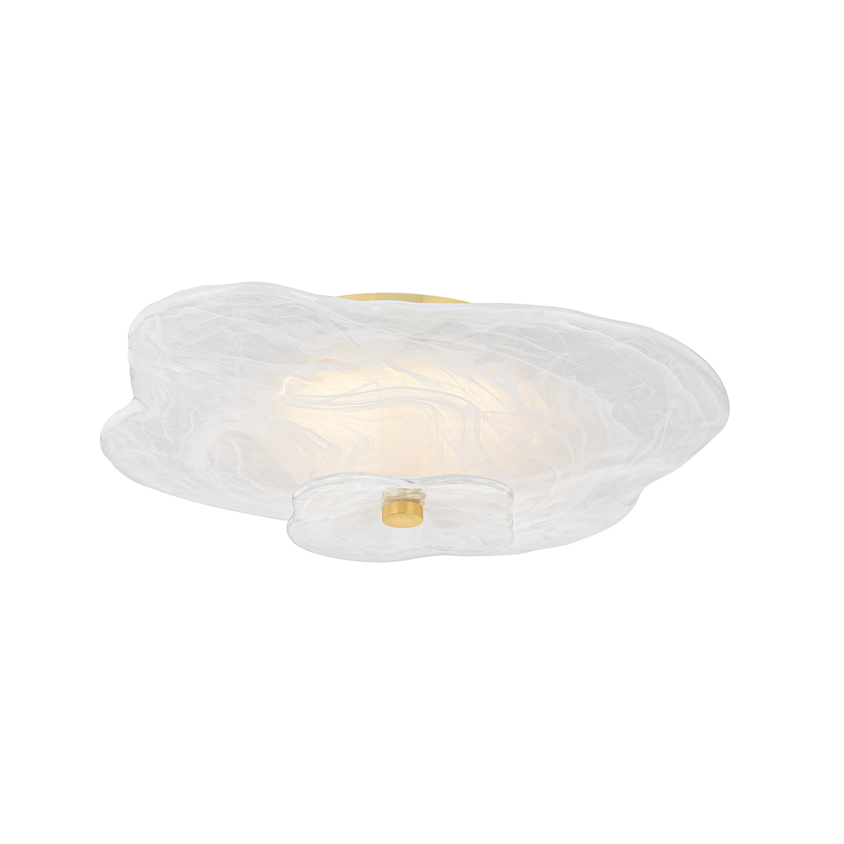 Starlie Flush Mount by Mitzi in Aged Brass Finish 