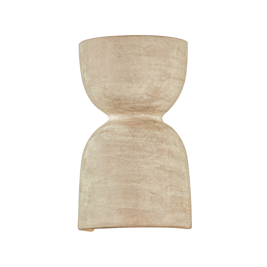 Natalia Wall Sconce by Mitzi in Aged Brass/Ceramic Windy Dune Finish 