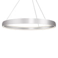 Load image into Gallery viewer, Halo LED Pendant in Brushed Silver Finish | Kuzco Lighting
