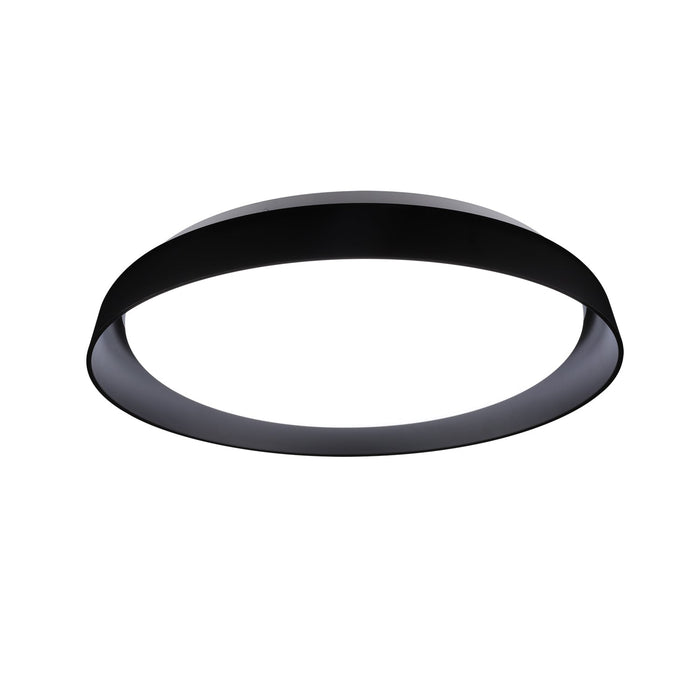 Hampton LED Flush Mount in Black Finish | Kuzco Lighting