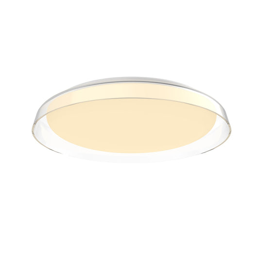 Hampton LED Flush Mount in Clear Finish | Kuzco Lighting