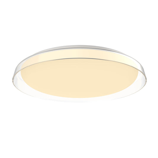 Hampton LED Flush Mount in Clear Finish | Kuzco Lighting