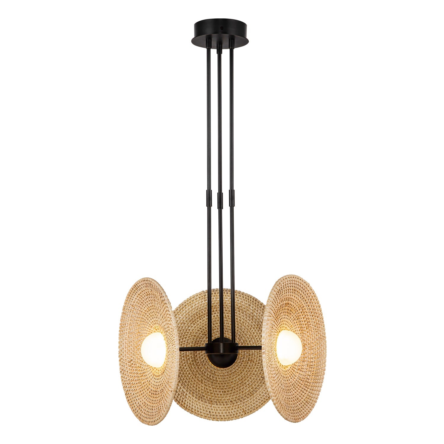 Harbour 18-in Urban Bronze/Woven LED Pendant by Alora Lighting | PD350318UBWO | Alora Lighting