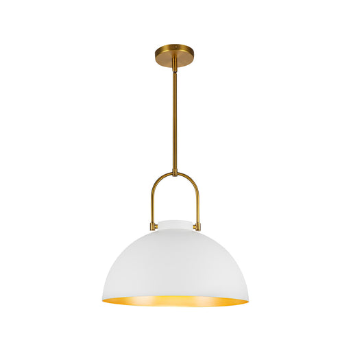 Harper 16-in White Socket Pendant by Alora Lighting | PD504016WH | Alora Lighting