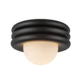 Load image into Gallery viewer, Harvey 12-in Matte Black Socket Semi-Flush Mount by Alora Lighting | SF426012MB | Alora Lighting
