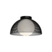 Haven 12-in Matte Black/Opal Matte Glass 1 Light Flush Mount by Alora Lighting | FM402513MBOP | Alora Lighting