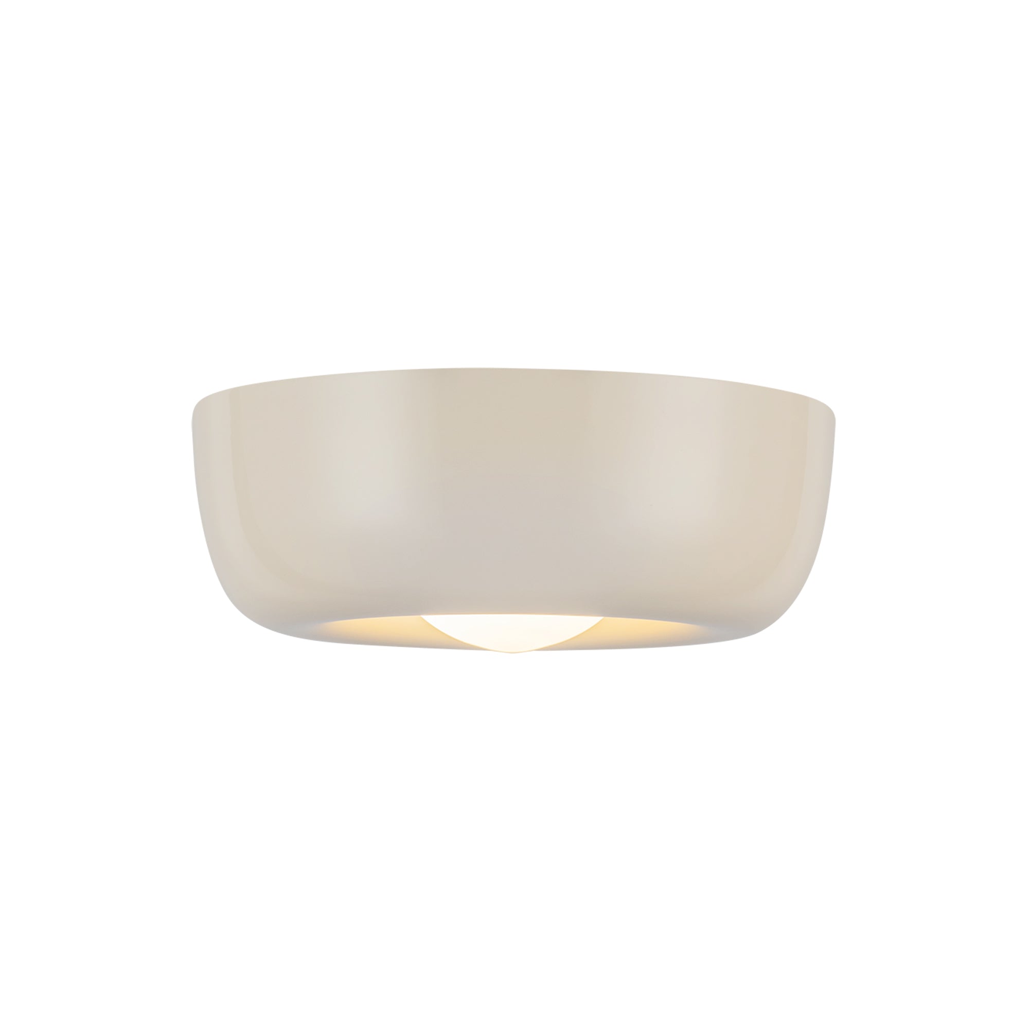 Hayden LED Flush Mount in Pearl White Finish | Kuzco Lighting