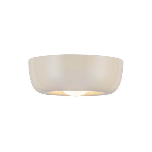 Hayden LED Flush Mount in Pearl White Finish | Kuzco Lighting