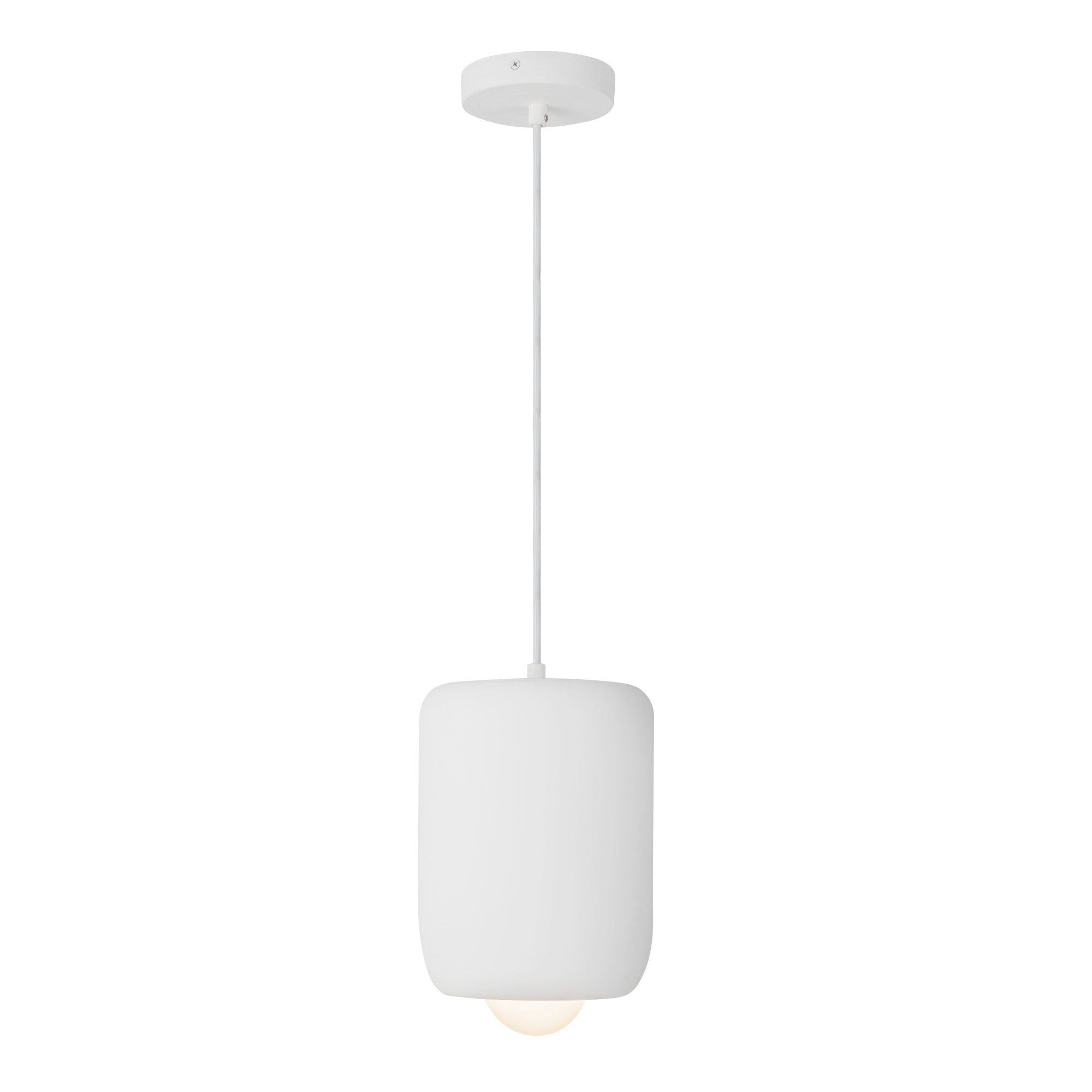 Hayden LED Pendant in Antique White Finish | Kuzco Lighting