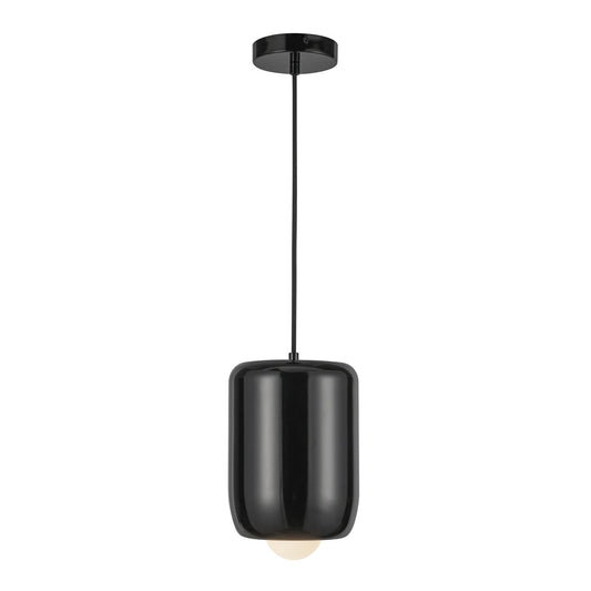 Hayden LED Pendant in Glossy Black Finish | Kuzco Lighting