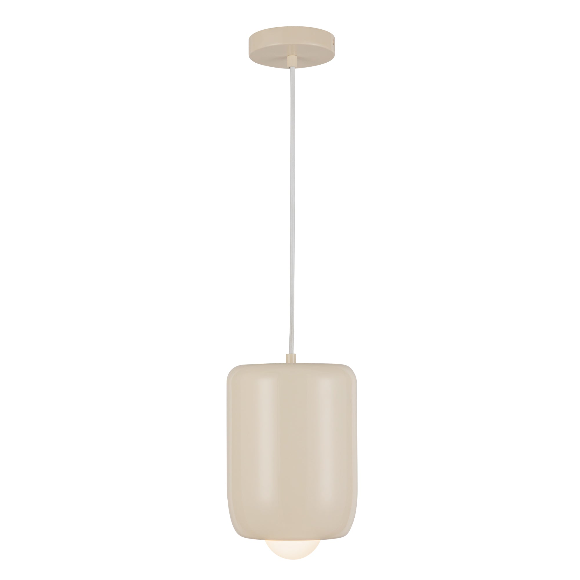 Hayden LED Pendant in Pearl White Finish | Kuzco Lighting