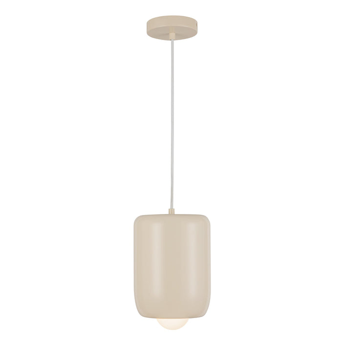 Hayden LED Pendant in Pearl White Finish | Kuzco Lighting