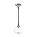 Hazel 6-in Chrome/Clear Glass 1 Light Pendant by Alora Lighting | PD524006CHCL | Alora Lighting