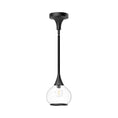 Load image into Gallery viewer, Hazel 6-in Clear Glass/Matte Black 1 Light Pendant by Alora Lighting | PD524006MBCL | Alora Lighting
