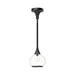 Hazel 6-in Clear Glass/Matte Black 1 Light Pendant by Alora Lighting | PD524006MBCL | Alora Lighting