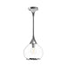 Hazel 10-in Chrome/Clear Glass 1 Light Pendant by Alora Lighting | PD524110CHCL | Alora Lighting